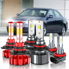 For Honda Accord Sedan 4-door 2005-2012 6k Led Headlights Bulbs Fog Light For Honda Accord Sedan 4-door 2005-2012 6k Led Headlights Bulbs Fog Light