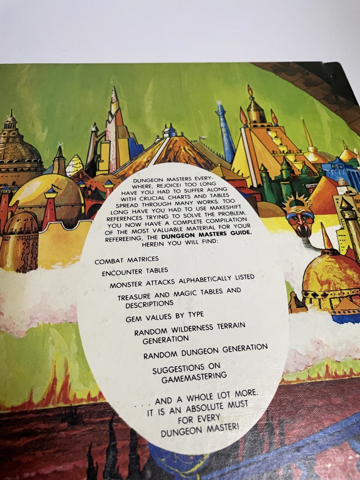 Advanced Dungeons & Dragons Dungeon Masters Guide 1979 Revised TSR Gary ...