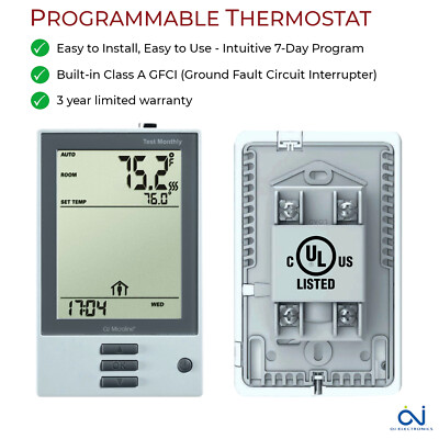 Ditra Heat Buy OJ Microline Thermostat With Built-in GFCI #UTN4