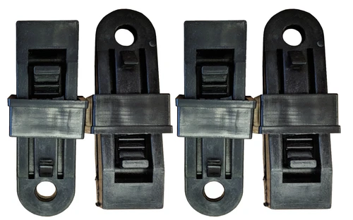 4 x TARPAULIN / AWNING MAT CLIPS TIE DOWN / PEG DOWN CARAVAN / MOTOTHROME /CAMP