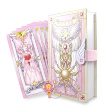 Anime Card Captor Sakura Cards With Pink Clow Magic Book Set Prop Gift 56 PCS