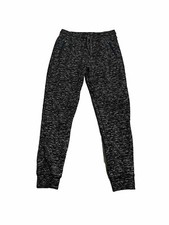 BROOKLYN CLOTH Size Medium Womans Black White Speckled Joggers Pants Sweatpants
