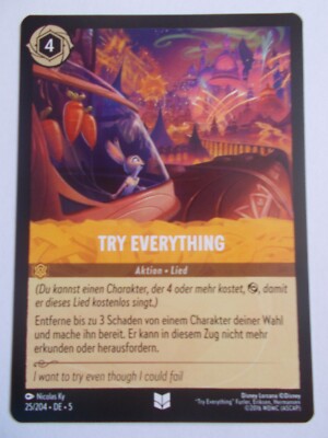 Disney Lorcana Karte Himmelsleuchten 25/204 TRY EVERYTHING
