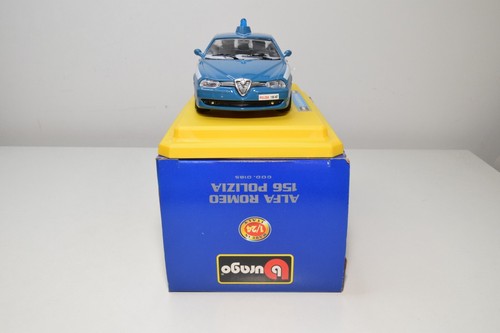 B63 1:24 BBURAGO BURAGO 0185 185 ALFA ROMEO 156 BLU POLIZIA MIB RARO! - Foto 4 di 16