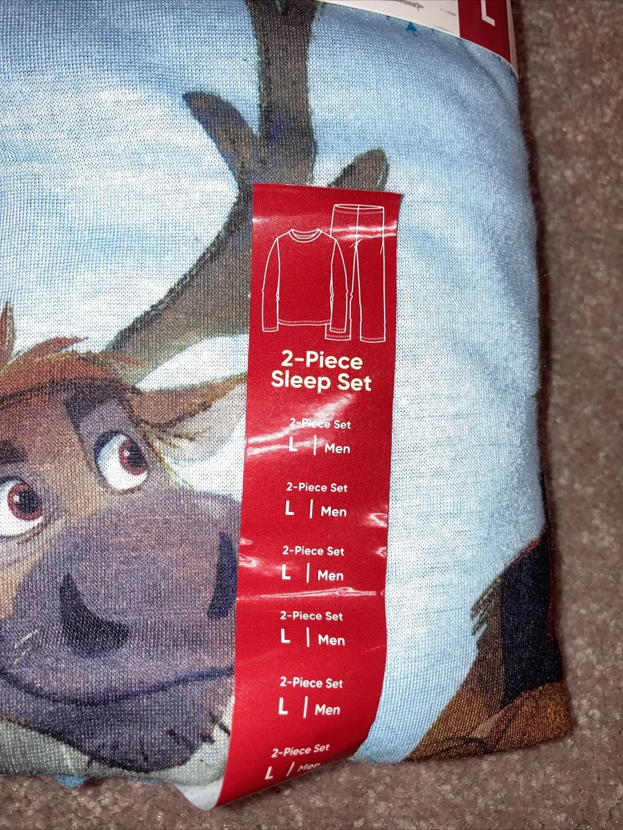 Mens frozen pajamas hot sale