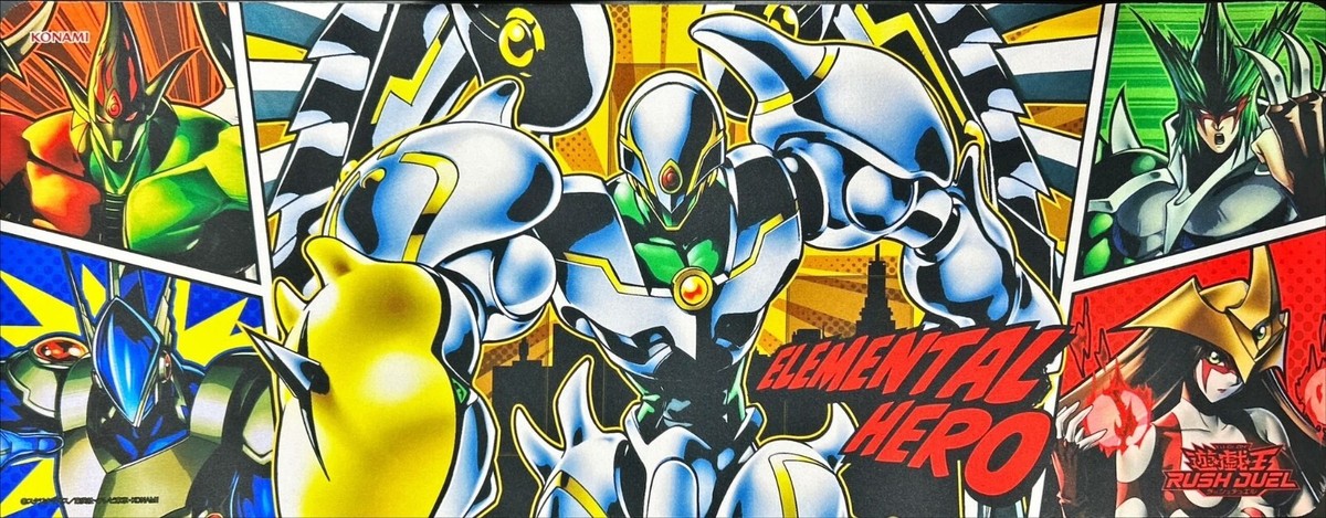 Yugioh Rush Duel Elemental HERO Official Playmat Jump Festa Konami