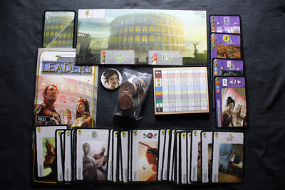 7 Wonders: Leaders expansion (1st Edition) [Very Good, complete] 2011 Repos