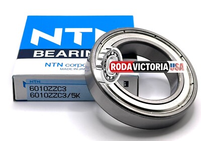 NTN 6010 ZZ C3/5K DEEP GROOVE BALL BEARING, METAL SHIELDED 50x80x16mm
