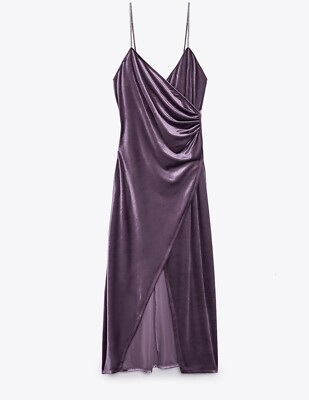 zara purple velvet dress NWT Zara Purple Velvet Dress Bejeweled Buttons Runway Must Style Jacket  Blazer