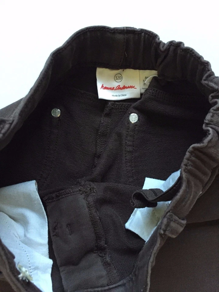 Hanna Andersson Size 120 Girls Brown Pants Bottoms 6 7 Adjustable Waist - Image 3 of 4