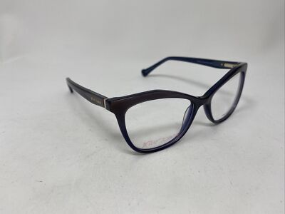 BETSEY JOHNSON BOWTIFUL GREY 53/16/135 FLEX HINGE EYEGLASSES FRAME GF28