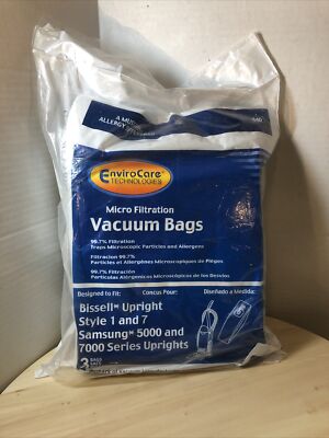 Bissell Upright Style 1 / 7 Upright Vacuum Cleaner Bags Samsung 5000 /7000 9 Bag