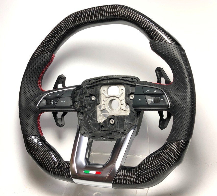 Real Carbon steering wheel Lamborghini URUS 18~ RED stitching core exchange