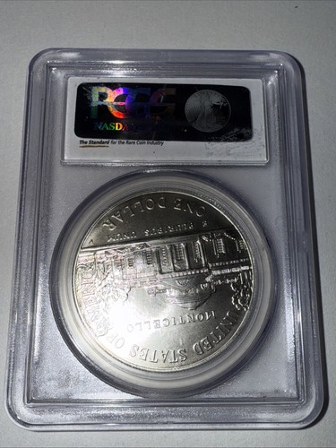 1993-P PCGS MS 70 $1 Jefferson silver dollar - Picture 2 of 2