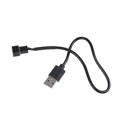 USB 2.0 A Male To 3-Pin/4-Pin Connector Adapter Cable For 5V Computer PC Fan S*