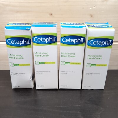 Cetaphil Feuchtigkeitsspendende Handcreme für empfindliche Haut 50ml NEU x4