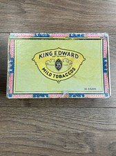 Vintage King Edward Mild Tobaccos Imperial 50 Cigars Box  Empty From Around 1970