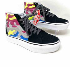 VANS SK8-HI Platform 2 Women's After Dark Camo Black Suede Shoes VN0A3TKNTUR