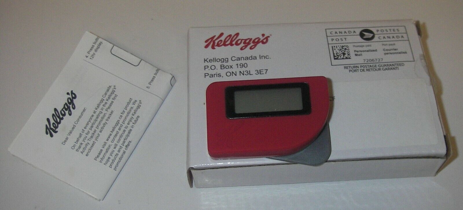 informeel consultant op vakantie Kellogg's Activity Tracker Step Counter Attach to Belt Unused w  Instruction. | eBay