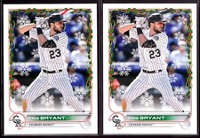 Kris Bryant Rockies 2022 Topps Holiday Candy Cane Bat Parallel & Base #HW169