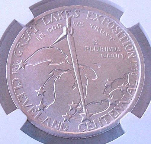 1936 Cleveland 50 C , NGC MS 63 , nice silver coin # 1817 , # 57-1 - Picture 4 of 4