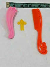 Mattel Barbie Doll Hair Brush Combs & Pick (3pcs) 