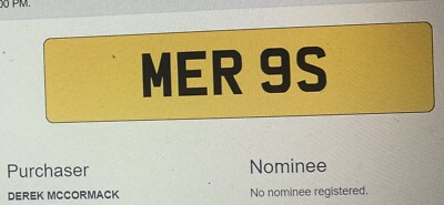  MER9S   A classy number for any Mercedes C,class E class AMG Sport.