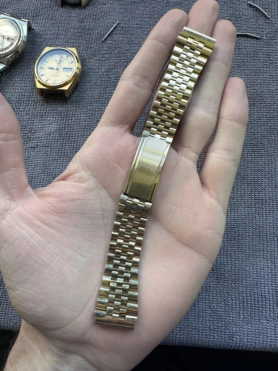 Gold watch deals strap bracelet