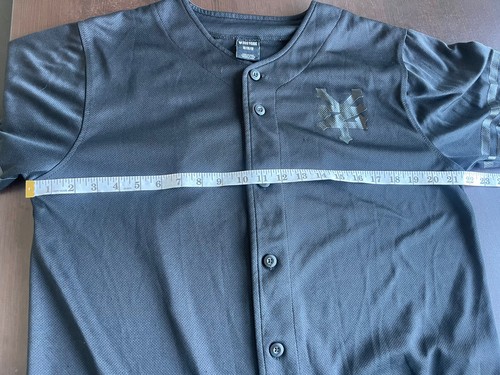 Zoo York Shirt Mens Size M Black Button Up Baseball Jersey Style Skater Casual - Picture 8 of 14