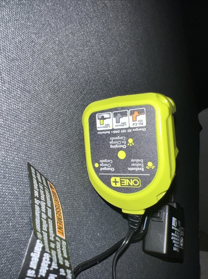 Ryobi P119 18v 18 volt ONE+ NiCad Lithium Ion Battery Charger ...
