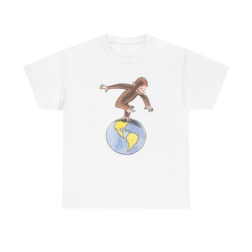 Vintage Curious George T-Shirt, Stay Curious, Travel & Learning, Curious George