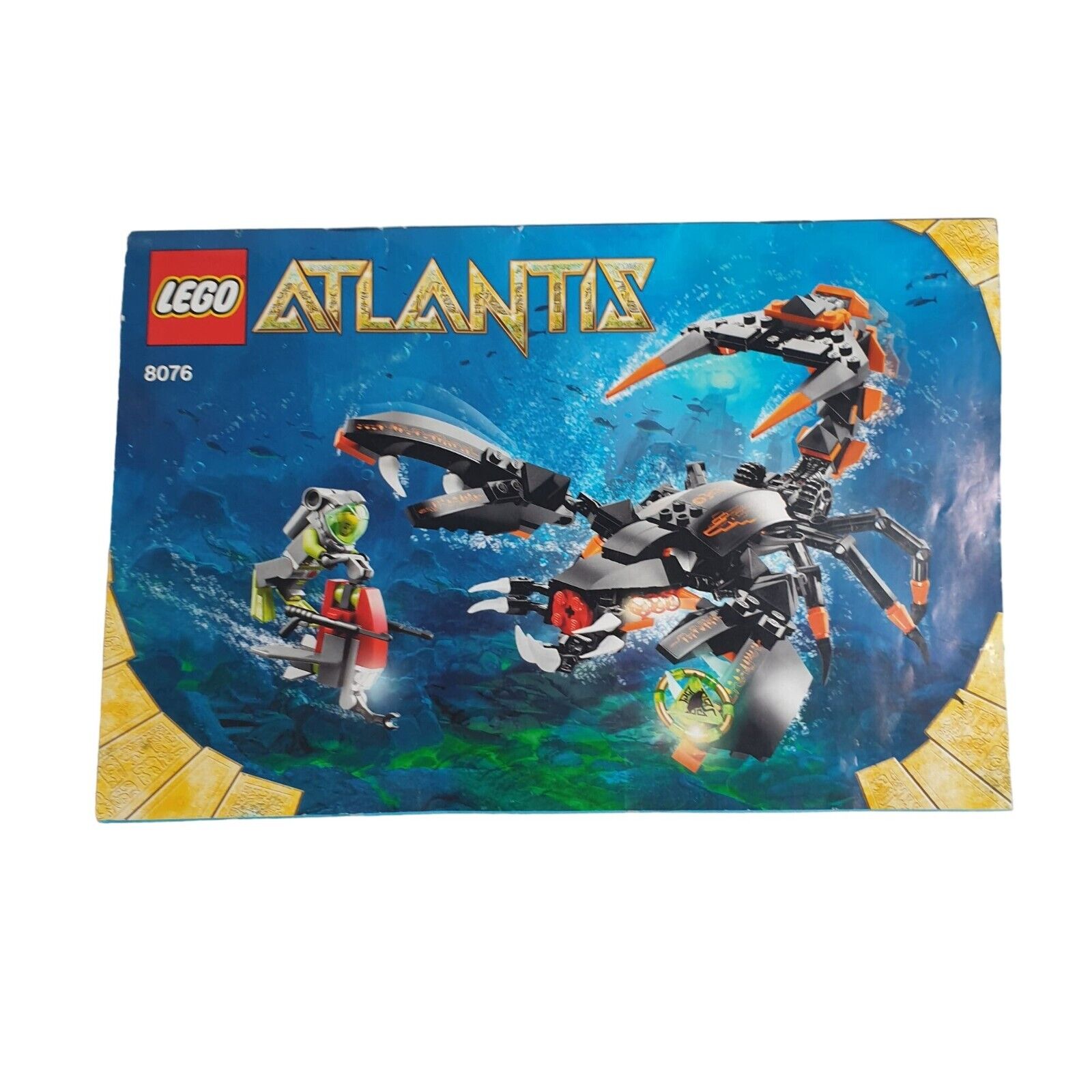 8076 Atlantis Deep Sea Striker LEGO Building Manual Instruction Book Replacement
