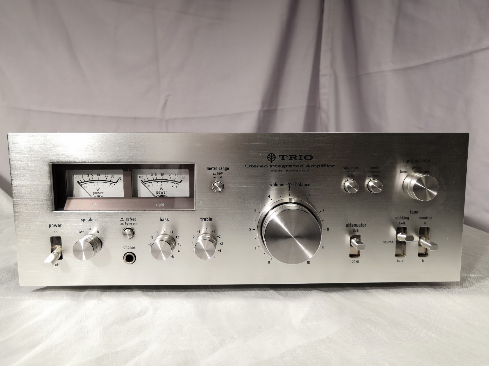 TORIO KA-5500 プリメインアンプ TRIO KA-5500 トリオ プリメインアンプ ビンテージオーディオ - メルカリ