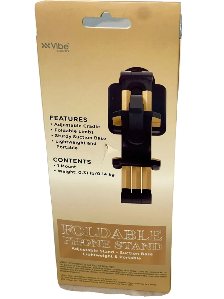 Vibe Plegable Portátil Ajustable Soporte para Teléfono Selfie Plegable Resistente Succión Foto 2 de 4