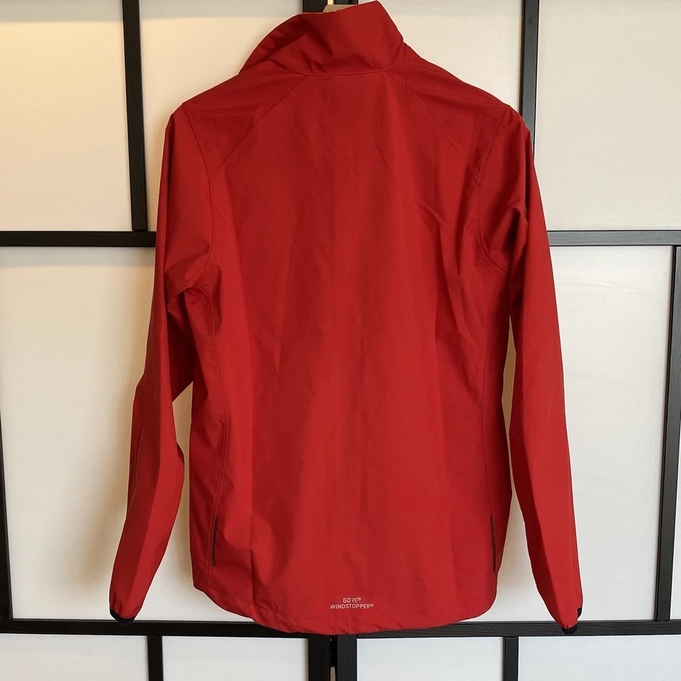 GORE windstopper windbreaker Red Running jacket Men’s S Cycling Sports Gym~READ - Image 4 of 4