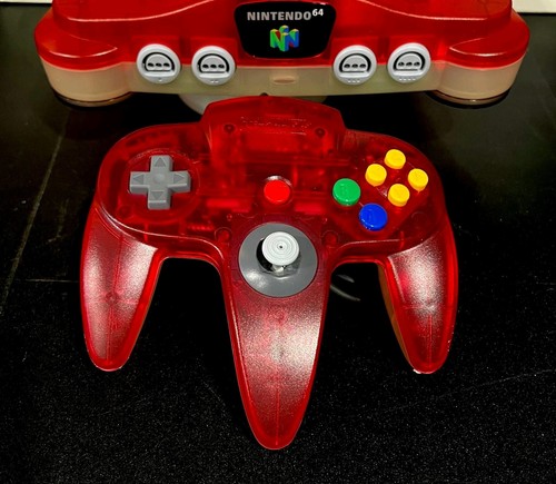 Nintendo 64 N64 Watermelon Red Funtasic Console Complete CIB Boxed Region-Free - Picture 5 of 7