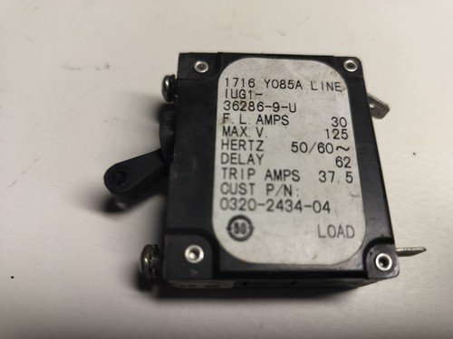 0320-2434-04 ONAN GENERATOR BREAKER 30AMP MAX V 125
