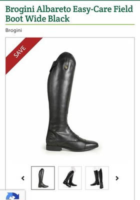 Brogini Black Albareto Tall Zipper Boots - New In Box - Size 40 Wide (9.5 Wide)