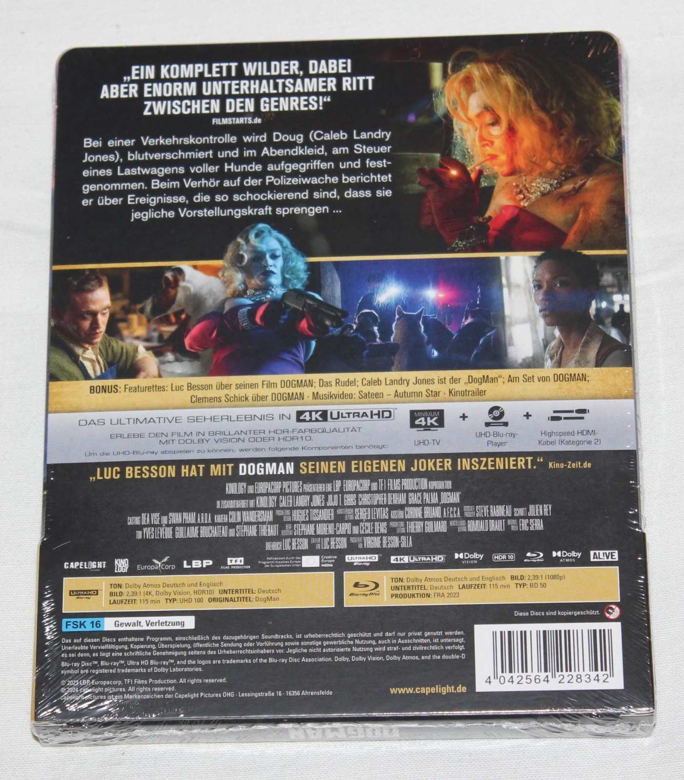 DogMan – 4K Steelbook (UHD + Blu-ray Disc)