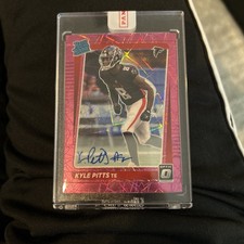 2021 Panini Optic Kyle Pitts Pink Velocity Rated Rookie Autograph /30