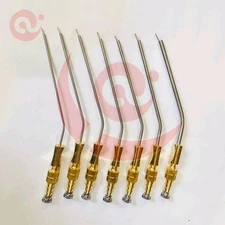 Frazier Suction Tubes With gold Handle 6 To 12 Fr 7 PCs Set Surgical Instruments