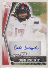 2022 SAGE Low Series Auto Red Colin Schooler #A-CS Auto 0r6v