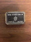 Empire International Inc. 1 oz Fine Silver Bar 5000 Years Historic Value Scruffy