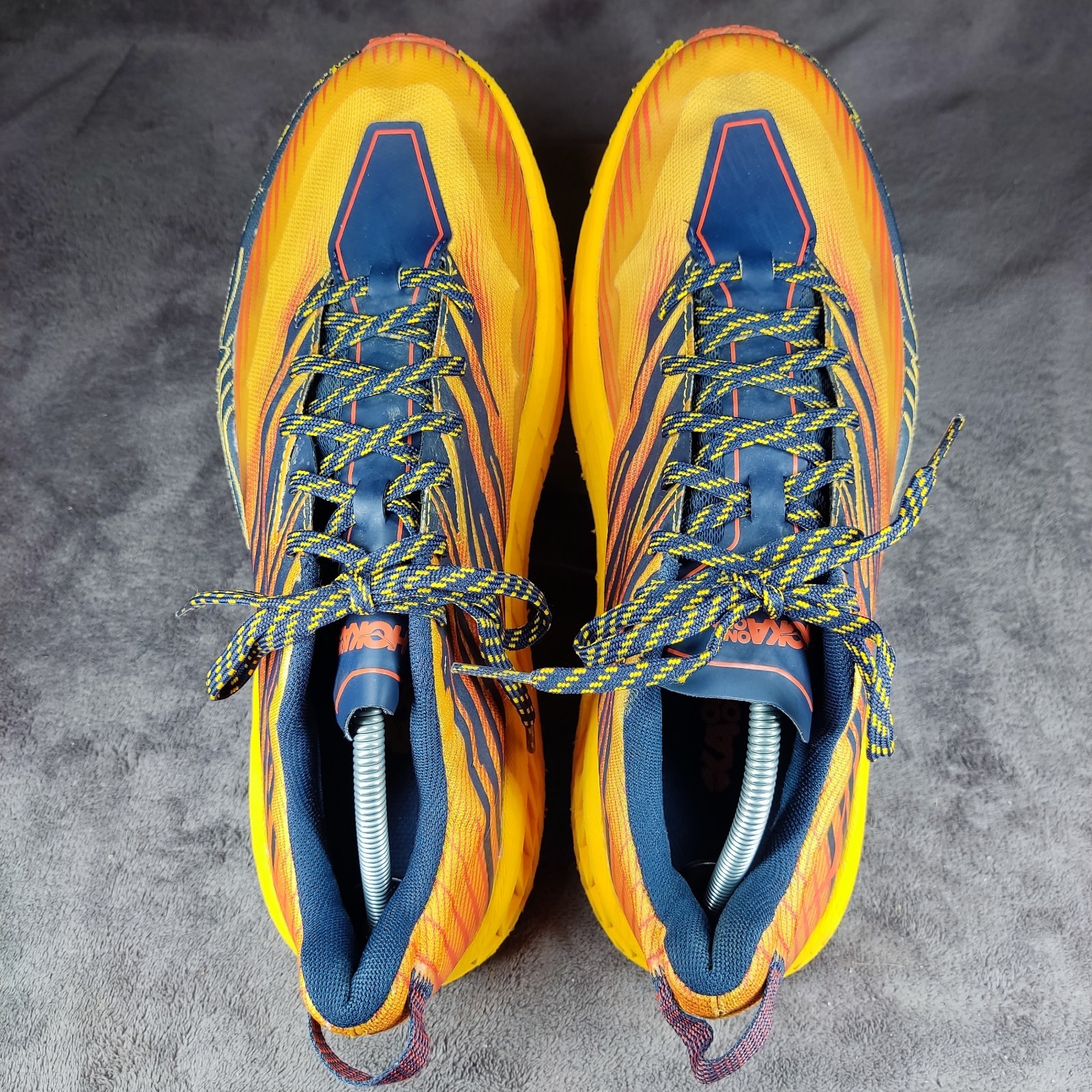 Hoka Speedgoat 4 Mens Size 12 Gold Fusion Black Iris Running Shoes 1106525 GFBI thumbnail 7