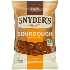 Snyder's of Hanover Sourdough Hard Pretzels, 16 Oz Bag 16 Ounce (Pack 1)