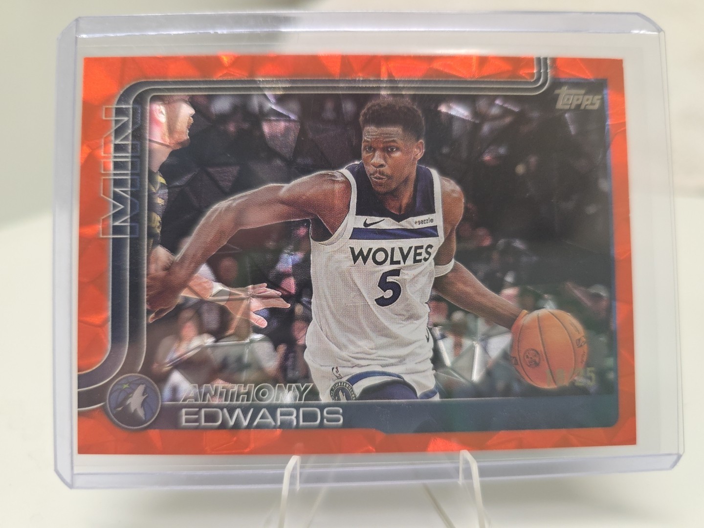 2025-26 Topps - Anthony Edwards #108 Orange Diamante /25