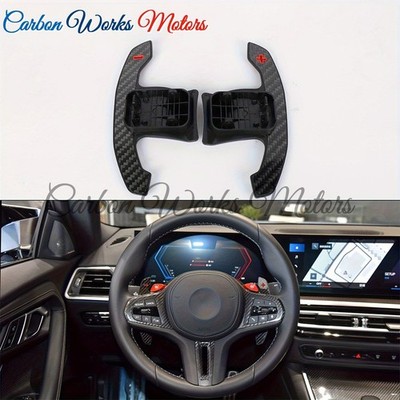 Carbon Fiber Steering Wheel Paddle Shifters for BMW F30 F31 G20 G21 F32 G22 Red