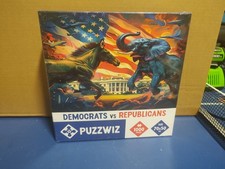 PUZZWIZ 1000-Piece Democrats vs Republicans Jigsaw Puzzle, 70x50cm NEW sealed