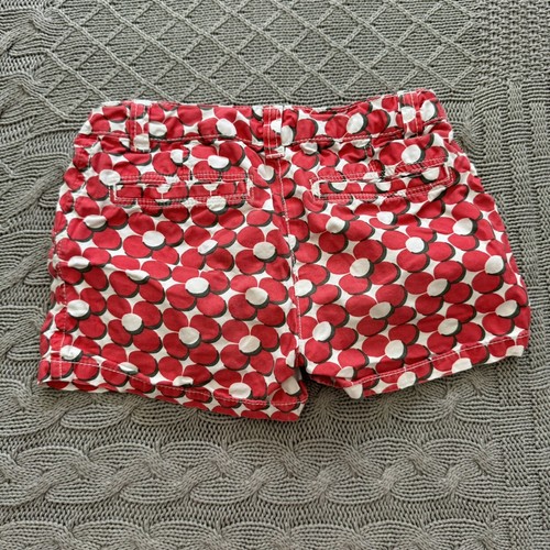 Mini Boden Red & White Floral Shorts ~ 7 - Picture 4 of 8