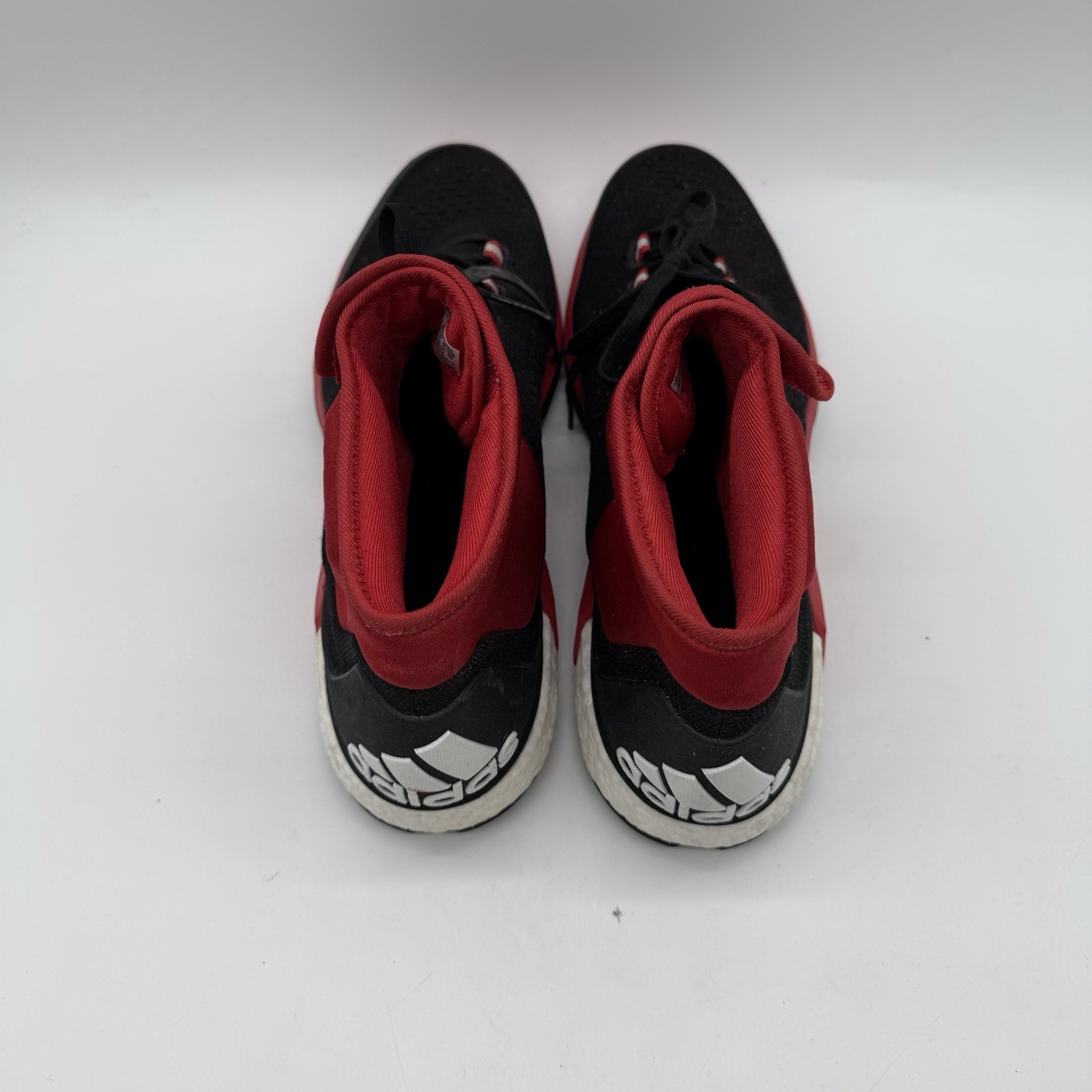 Adidas Crazylight Boost Techfit Basketball Shoes – Black Red – Size 17 US – Used